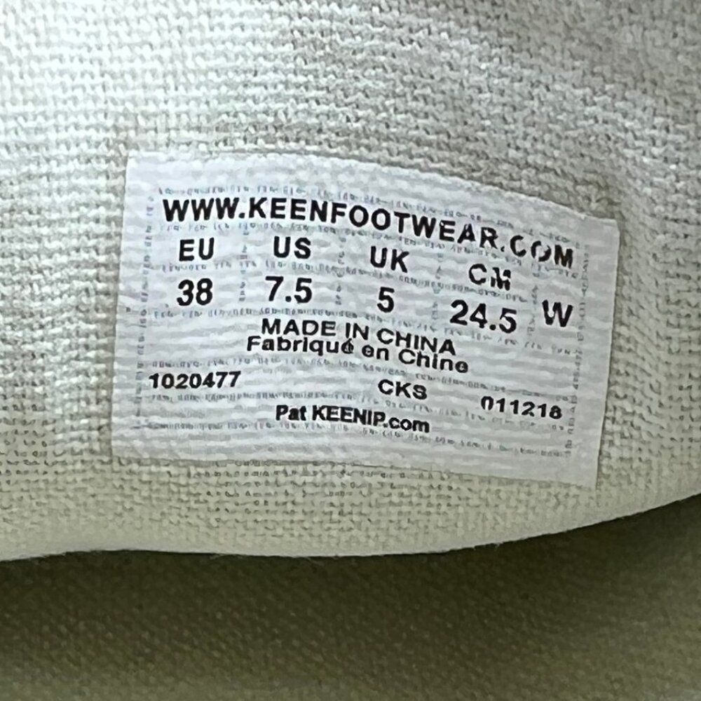 Keen Elsa III Shoes Womens Size 7.5 Tan Canvas Slip On Athletic Outdoor Sneakers - Picture 11 of 11